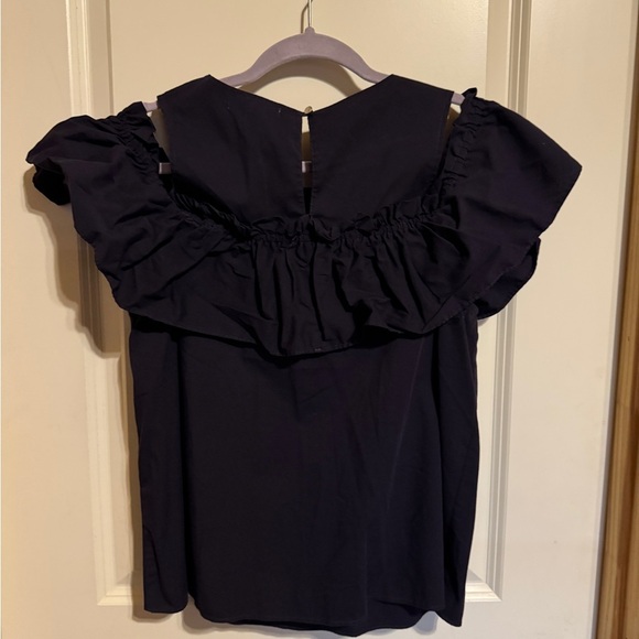 Copper Key Ruffle Top cold Shoulder Size Large - Picture 1 of 5